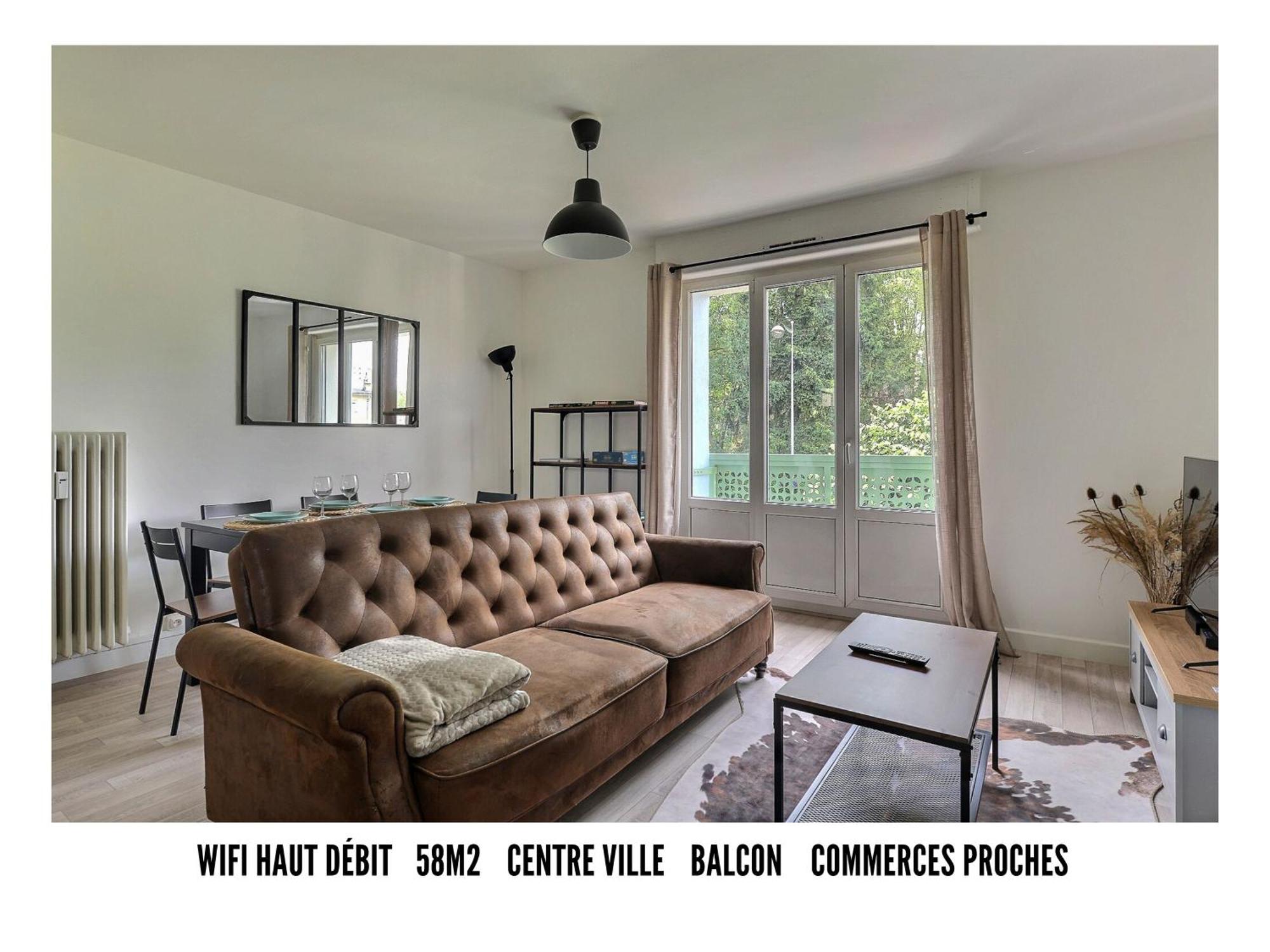 Le Dugois Centre-ville A 2 Pas De La Gare - T3 - 4 Couchages *